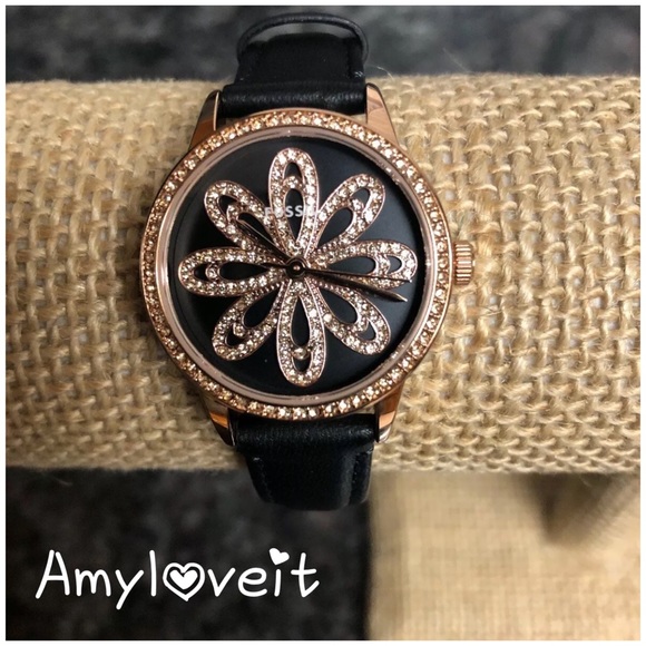 fossil flower watch